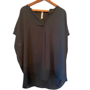 Red Lolly Brand Black Short Sleeve Top